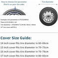 thumbnail image 2 of Spare Tire Cover Fit for Your SUV, Jeep, RV, Trailer, Truck, Waterproof Dust-Proof PVC Leather Tire Covers (16 inch for Diameter 29.92” - 31.10”), 2 of 7