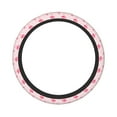 thumbnail image 6 of Kdxio Cute Flamingo with Heart Print Elastic Stretch Steering Wheel Cover,Auto Steering Wheel Cover,15 Inch Anti-Slip,Warm in Winter and Cool in Summer,Fit Suvs,Vans Cars,Trucks, 6 of 7