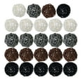 thumbnail image 2 of Decoración de ratán Accesorios naturales Adornos de ducha Esferas decorativas de mimbre Negro Gris Blanco 24, 2 of 9
