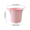 thumbnail image 3 of Iron Pen Double Ear Small Bucket Flowerpot Desktop Storage Study Desk Decoration Mini Iron Bucket, 3 of 6