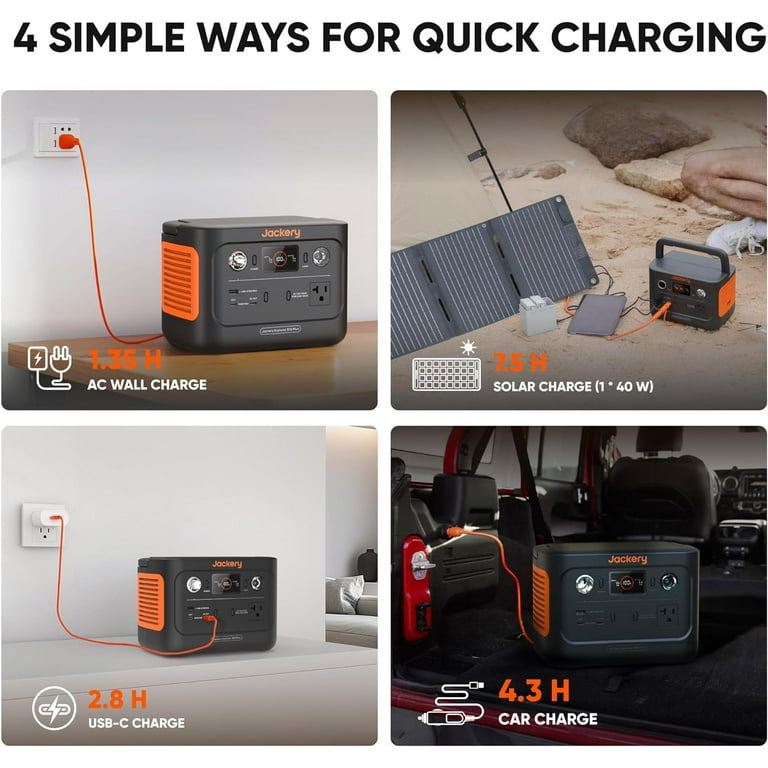 Jackery Explorer 300 Plus Power Station, 288Wh LiFePO4 Battery
