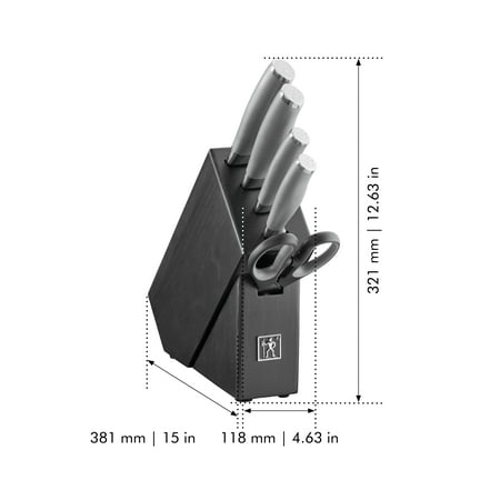 Henckels Modernist 6-pc Studio Knife Block Set - Black