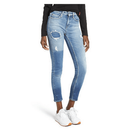 Calvin Klein Jeans Juniors Mid Rise Skinny Jeans, CKJ 011, Size 32, MSRP $148