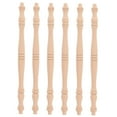 thumbnail image 6 of LABSERRON 6Pcs Khaki Wood Spindles for Staircase Indoor for and Furniture 11X0.7X0.7In, 6 of 8