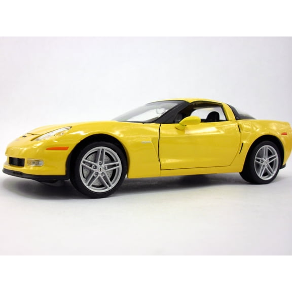 Chevrolet Corvette Z06 - 2007 - 1/24 Scale Diecast Metal Model - YELLOW