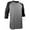 Gray and Charcoal, variant on Big and Tall Mens Raglan Baseball Shirts - RCQS