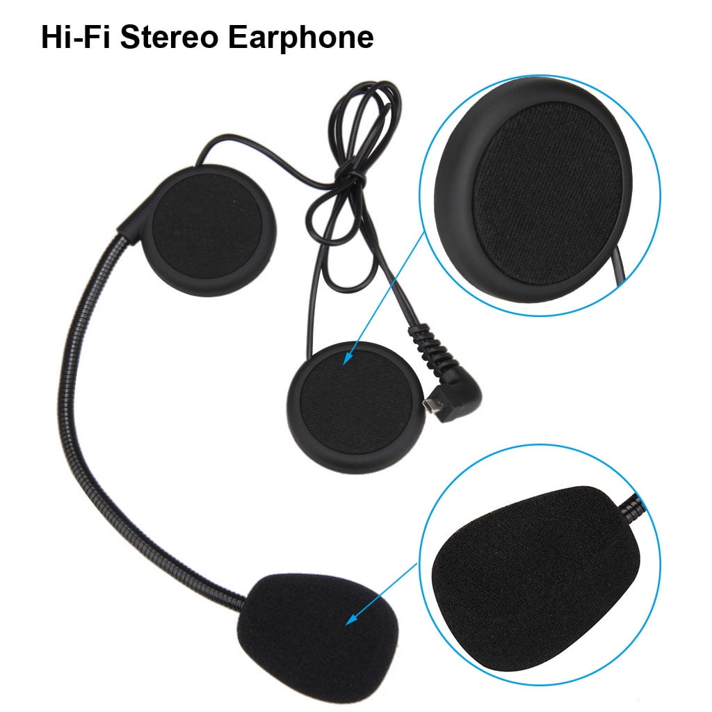 Bluetooth Headphone Helm Headset für FreedConn Motorrad Intercom BT Sprechanlage 