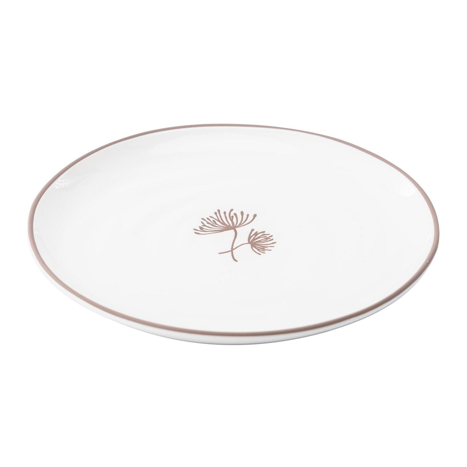 Hometrends Assiette à salade en céramique résistante à la cire, 8,7 pouces, 1 pièce