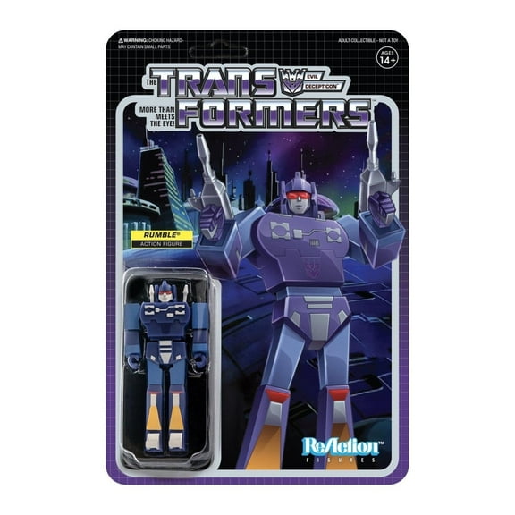 Transformers Wave 2 Rumble Reaction Figure Decepticon Retro Articulated Super7