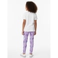 thumbnail image 5 of KPop Demon Hunters Girls' Huntrix Icon Graphic Leggings, Sizes 4-16, 5 of 9