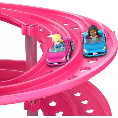 Hot Wheels Exclusive RacerVerse Barbie Spiral Race Playset with Barbie