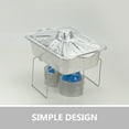 thumbnail image 2 of 3pcs Aluminum Foil Pan with Lids Rectangle Baking Pans Heating Tinfoil Pots, 2 of 8