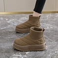 thumbnail image 2 of Zapatos de mujer moda informal, de felpa sólida, cálidos, botas de nieve, zapatillas para correr, botas vaqueras., 2 of 5