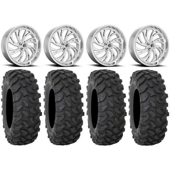 Fuel Kompressor Polished 24" Wheels 40" XTR370 Tires Polaris RZR XP 1000 / PRO XP / Ranger XP 900/1000