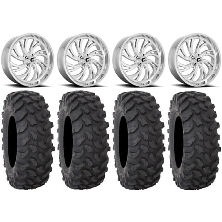 Fuel Kompressor Polished 24 Wheels 40 XTR370 Tires Polaris RZR XP 1000 / PRO XP / Ranger XP 900/1000