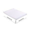 amousa Pure Color Deep Pocket Fitted Bottom Sheet For Size Bed Soft