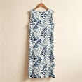 thumbnail image 5 of Yutgune Nightgowns for Women Floral Print Sleep Dress Sleeveless Soft Nightshirt Sleepshirt Sleepwear Lightweight Pajamas, 5 of 6
