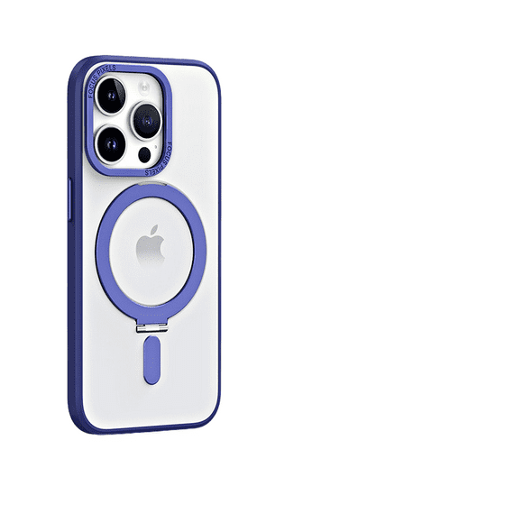 IPhone 14 Pro Max Phone Case Magnetic Support Point Case Magsafe Transparent Frosted Protective Case