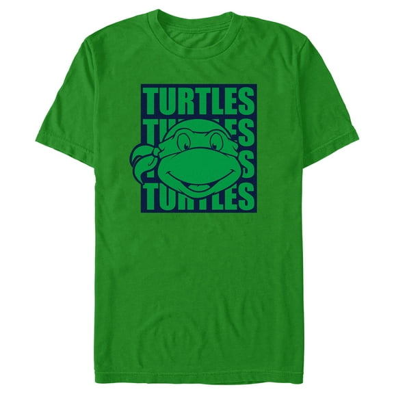 Men's Teenage Mutant Ninja Turtles Leonardo Turtles Repeat Graphic Tee Kelly Green 2X Large