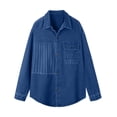 thumbnail image 4 of jjayotai Plus Size Cotton Shirts for Men Long Sleeve Button down Shirts Casual Work Shirt with Flap Chest Pocket, 4 of 6