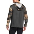 thumbnail image 3 of Men's Fishing Shirts with Mask Upf 50+ UV CamouflageShirt Lightweight Sun Protection Long Sleeve Hoodies,Green 3XL, 3 of 5