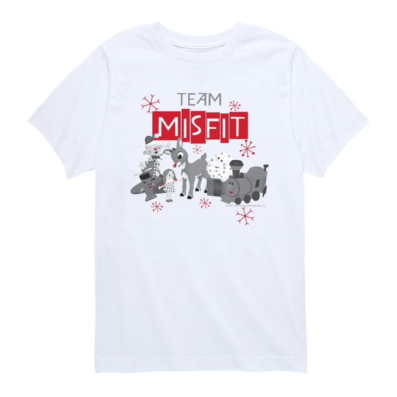 Rudolph the Red-Nosed Reindeer - Team Misfit - Youth Boys Short Sleeve Graphic T-Shirt