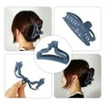 thumbnail image 6 of Unique Bargains 1pc Plastic Hair Claws Hair Clips Hair Barrettes for Women 3.78''x1.85''x1.42'' Blue, 6 of 7