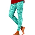 thumbnail image 2 of QHFBli Lounge Leggings for Women Stylish Women's Casual Sequin Printed Athletic Leggings for Everyday Wear and, 2 of 4