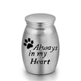 thumbnail image 2 of KYAIGUO Mini Dog Urn Stainless Steel Memorial Paw Print Cat and Dog Urns Loving Resting Placefor Small and Medium-Sized Dogs, 2 of 7