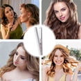 thumbnail image 5 of Rizador y plancha de pelo inalámbrico portátil 2 en 1 de cerámica para cabello corto y largo, color blanco., 5 of 5