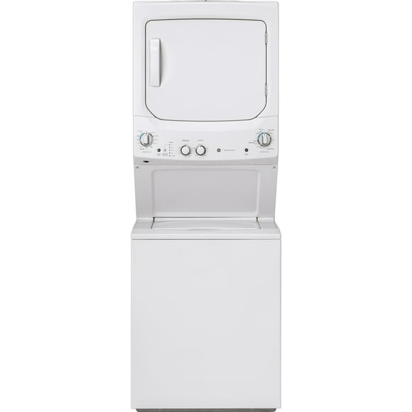 GE 24" Unitized Spacemaker Washer and Electric Dryer White - GUD24ESMMWW