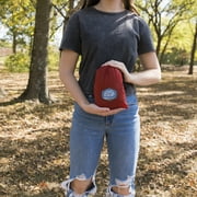 Equip Lightweight Portable Nylon Camping Travel Hammock, 1 Person Red and Taupe, Size 116 L x 59 W