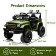 thumbnail image 6 of Shininglove Kids 12V Electric Ride on Toy Car with Remote Control, Spring Suspension, LED Light & Music Player, 6 of 7