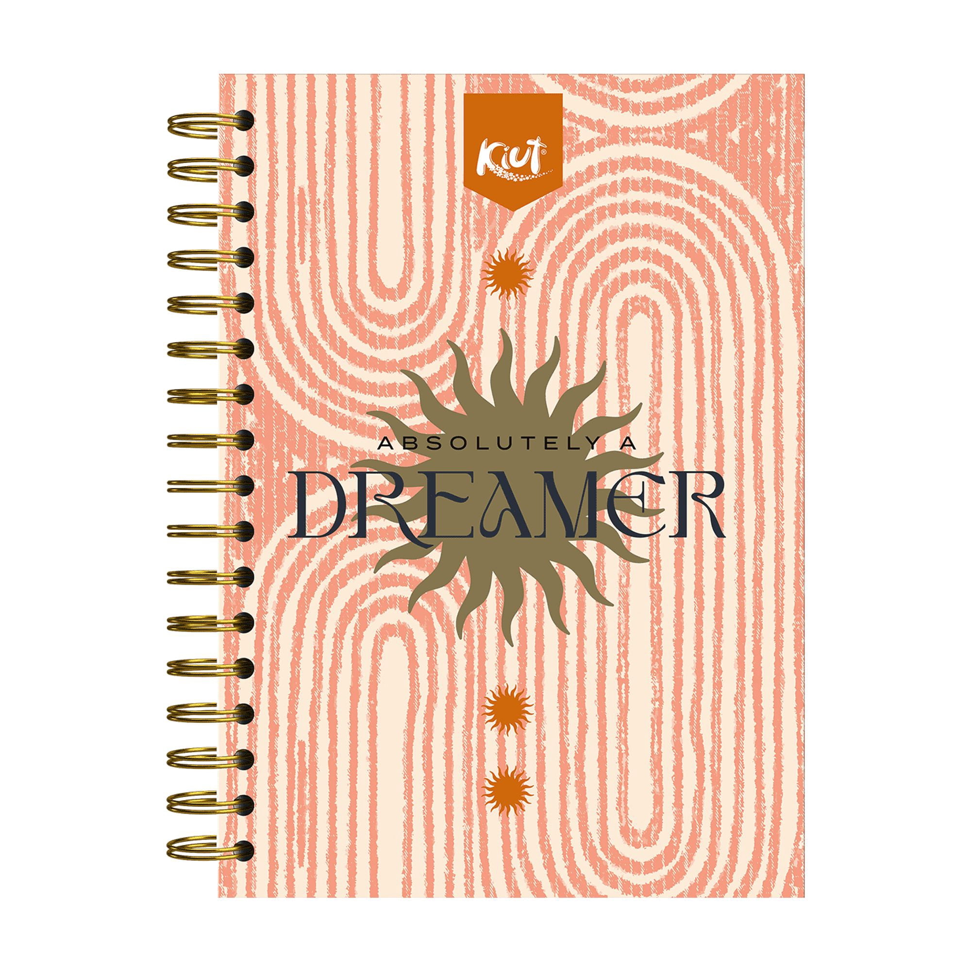 Norma Kiut Mid Wide Rule Spiral Notebook 6.6" x 9" Multicolor 180 Sheets
