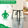 thumbnail image 3 of Yayeee Waist Apron with Pockets for Cooking Waterproof Half Server Aprons, Cartoon Beige Lemon, 3 of 7