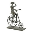 thumbnail image 6 of DecMode 9"W, 13"H Polystone Traditional Bicycle Sculpture, Bronze, 6 of 8