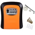 thumbnail image 1 of SPRING 4-Digit Password Storage Combination Lock Box Outdoor Use For House Keys orange, 1 of 8
