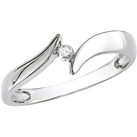 Miabella Diamond Accent 14kt White Gold
