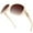 Creamy White Frame|Gradient Brown Lens, variant on Sunier Women's Oversized Butterfly Crystal-Decorated Polarized Sunglasses for Women-2 Pack
