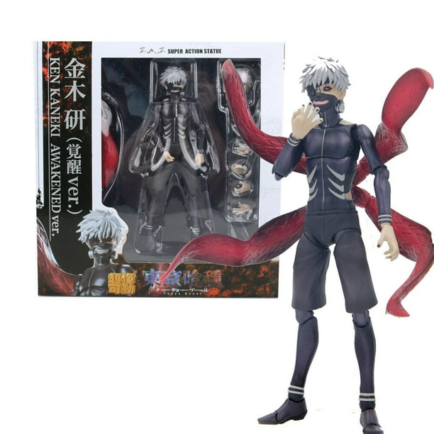 Figura de acción de Tokyo Ghoul, Kaneki, Ken, Touka, Kirishima, en PVC, Jin, Muyan Awakening, modelo universitario de juguete Gong Bohan LED