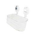 thumbnail image 3 of Elodie Suction Cup Shower Shelf Simple Storage Rack for Kitchen Toilet Laundry Room Clear, 3 of 8