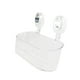 thumbnail image 3 of Estante de ducha con ventosa, organizador de baño, montado en la pared, multifuncional, moderno Claro, 3 of 9