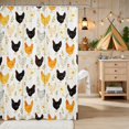 thumbnail image 2 of Erosebridal Chicken Shower Curtain 72Wx84L for Boys Girls, Farmyard Waterproof Bathroom Shower Curtain, 2 of 5