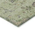 thumbnail image 4 of HomeRoots 605446 8 x 10 ft. Artichoke Green, Brown & Beige Floral Washable Indoor & Outdoor Rectangle Area Rug, 4 of 5