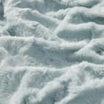 thumbnail image 3 of Oversized Faux Fur Throw for Women & Men, Soft Blanket for Home, Oeko-Tex Certified, 60" x 70", Aqua, 3 of 7