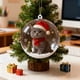 thumbnail image 4 of Bola de Adorno para Árbol de Navidad | Colgante Esférico de Cristal Transparente con Minianimales, Gorros y Bufandas de Papá Noel | Decoración Navideña de Plástico Multicolor | Regalo de Navidad | De, 4 of 6