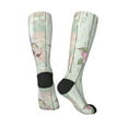 thumbnail image 4 of Balery Vintage Wood With Floral Fun Novelty Socks Men'S Women'S Crew Socks Funny Crazy Novelty Socks Quirky And Cool Socks, 4 of 9