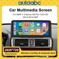 thumbnail image 1 of AUTOABC 10.25 Inch Linux TouchScreen For RHD BMW NBT System 1 Series F20 F21 2012-2016 Year With WIFI HD Resolution 1920*720p Carplay Android Auto, 1 of 8