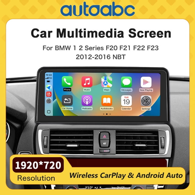 AUTOABC 10.25 Inch Linux TouchScreen For RHD BMW NBT System 1 Series F20 F21 2012-2016 Year With WIFI HD Resolution 1920*720p Carplay Android Auto