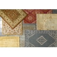 thumbnail image 3 of Hauteloom Cedarvale Wool Living Room, Bedroom Area Rug - Traditional - Taupe, Slate Blue, Tan - 2' x 3', 3 of 8